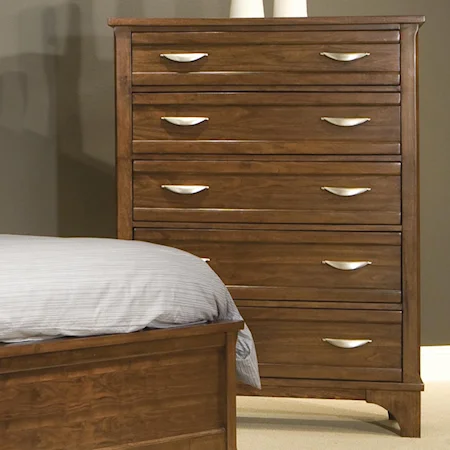Drawer Chest with 5 Visible Drawers and 1 Hidden Drawer